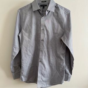 Banana Republic navy and white grant fit button down